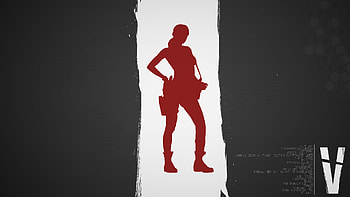 Metal Gear Solid 5 Quiet Gray Red HD wallpaper