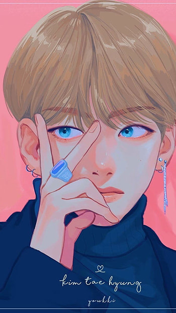 Bts V, Anime HD phone wallpaper