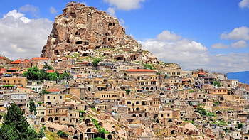 Close quarters, Turkey, Caves, 1600x900, Cappadocia HD wallpaper