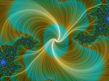 Central Spotlight, fractal, swirls, central light HD wallpaper