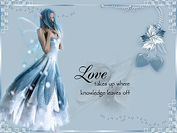 Love Fairy, blue, fairy, knowledge, love, hearts HD wallpaper