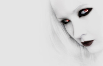 Eyes, white, fantasy, female HD wallpaper