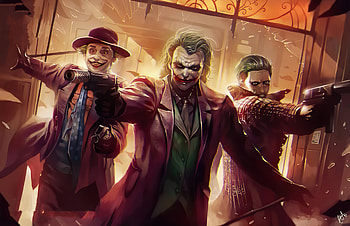 3 Jokers , joker, superheroes, artwork HD wallpaper