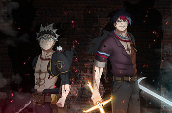 Asta & Yami, Yami Sukehiro, Asta (Black Clover), Anime, Black Clover HD wallpaper