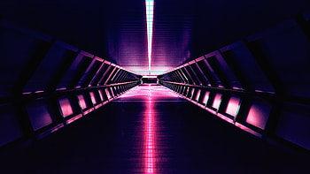 Synthwave Aesthetic Corridor , synthwave, retrowave, graphy, deviantart HD wallpaper