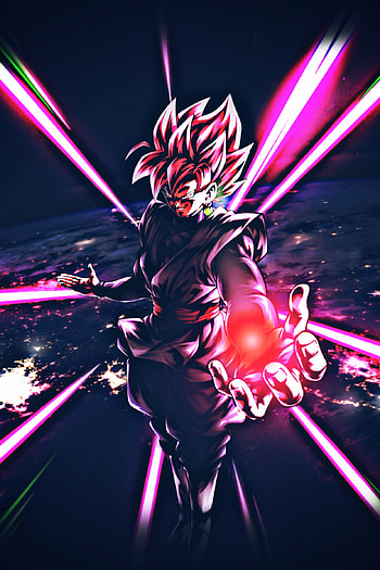 Goku Black, magenta, pink, anime HD phone wallpaper
