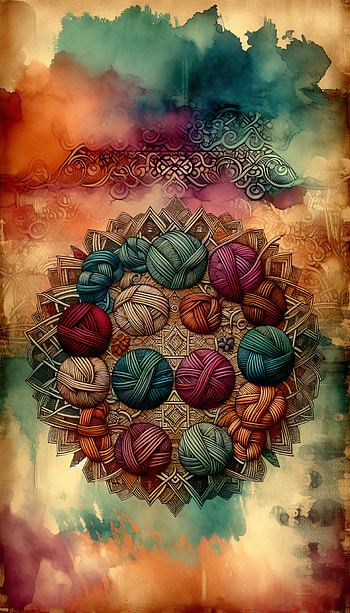 Artistic Knitting Yarn Balls, colorful, artistic HD phone wallpaper