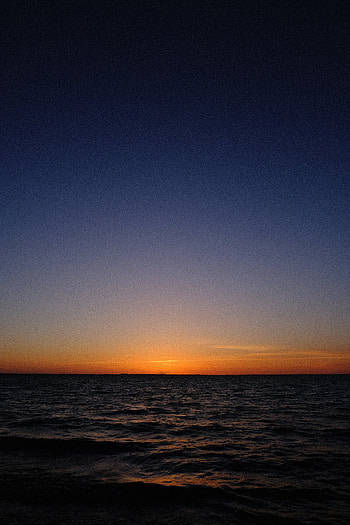Nature, Sunset, Sky, Sea, Night, Horizon, Dark HD phone wallpaper