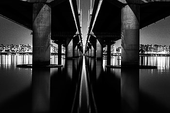 Cities, Architecture, Bridge, Design, Construction, Bw, Chb HD wallpaper
