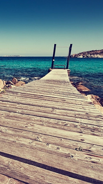 Cute Summer, Water, Ocean Pier HD phone wallpaper