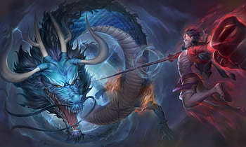 Luffy VS Kaido, Anime, One Piece, Kaido (One Piece), Monkey D. Luffy HD wallpaper