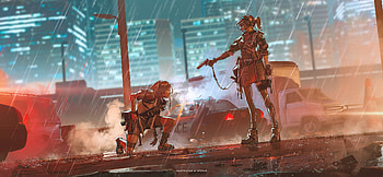 Uas Girls , artist, artwork, digital-art, artstation HD wallpaper