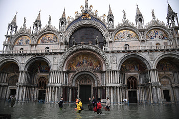St. Mark's Basilica, Venice flooding, Historical sites, Future HD wallpaper