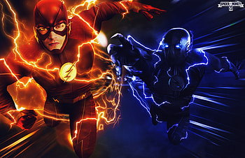 The Flash Vs Zoom, the-flash, artist, artwork, deviantart HD wallpaper