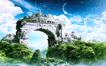 The Arc of Universe, blue, fascinating, cool, lovely, beauty, nice HD wallpaper