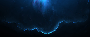 Nebula Space Blue 1, nebula, space, digital-universe, 1 HD wallpaper