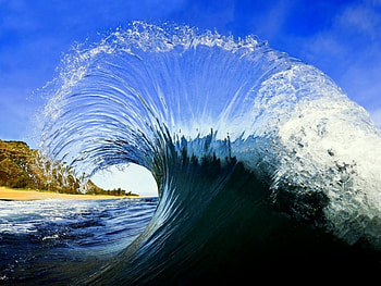 Landscape, Waves HD wallpaper
