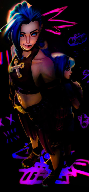 Jinx, Anime, Enemy, Arcane HD phone wallpaper