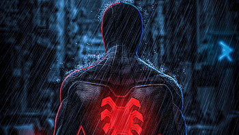 Spiderman Far From Home Back View , spiderman-far-from-home, spiderman, superheroes, artist, artwork, digital-art, artstation HD wallpaper
