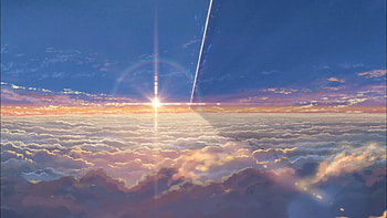 Cloud Sunset Painting HD wallpaper