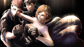 Megumi Fushiguro Nobara Kugisaki Yuji Itadori Jujutsu Kaisen HD wallpaper
