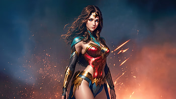 Wonder Woman Warrior Of Imagination, wonder-woman, superheroes, artwork, artist, digital-art, deviantart HD wallpaper