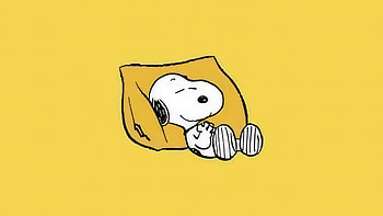 Snoopy Minimal, snoopy, cartoons, yellow, minimalism, minimalist, artist, artwork, digital-art HD wallpaper