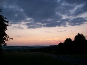 dark sunset, dark, sunset HD wallpaper