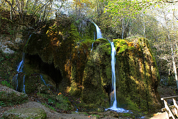 Germany, Nature, Rock, Waterfall, Forest, Precipice, Break, Moss HD wallpaper