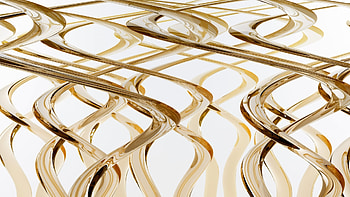 Room lines, White, Abstract, Gold, Lines HD wallpaper