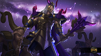 Zodiac ~ Capricorn, capricorn, ophelia, horns, man, heroes of newerth, purple, fantasy, zodiac, game, creature HD wallpaper