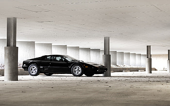 Ferrari Berlinetta Boxer, retro sports cars, 512i BB, black Ferrari, black Berlinetta Boxer, Iatlian sports cars, Ferrari HD wallpaper