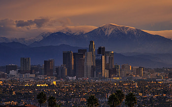 Los Angeles skyline, Travel destination, , Urban charm HD wallpaper