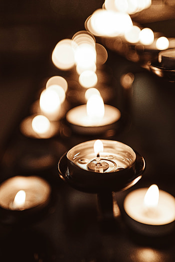 Fire, Candles, Shine, Light, Bright, Miscellanea, Miscellaneous, Blur, Smooth HD phone wallpaper