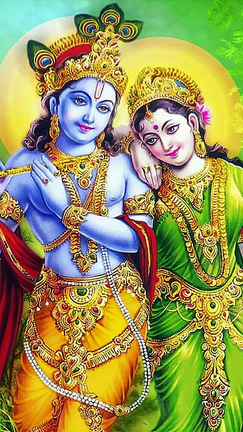Radha Krishna, god bhakti, god, bhakti HD phone wallpaper