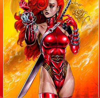 Flaming Dawn, dawn, red heads, linsner, flames HD wallpaper