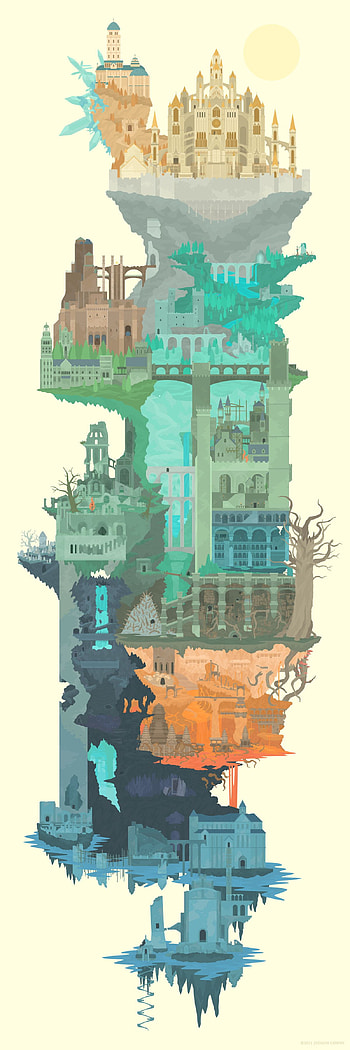 Gaze upon the realm of Dark Souls, in one single, Dark Souls Map HD phone wallpaper