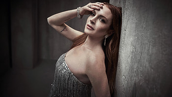 Lindsay Lohan Vanity Fair Oscar Party 2024, lindsay-lohan, celebrities, girls HD wallpaper