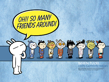 Tuzki, msn HD wallpaper