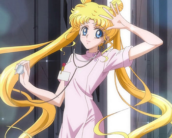 Playing Doctor, blond hair, blonde, tsukino usagi, sailormoon, uniform, cute, twin tails, beauty, nice, twintails, blonde hair, female, sweet, tsukino, blond, twintail, usagi, girl, beautiful, usagi tsukino, kawaii, anime girl, anime, pretty, sailor moon, twin tail, lovely, doctor, long ahir HD wallpaper