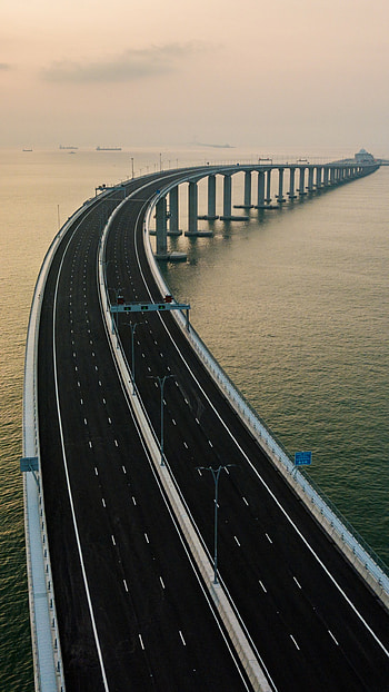 Hong Kong-Zhuhai-Macau Bridge, Hong Kong HD phone wallpaper
