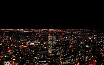 Cities, Night, City, View From Above, Shine, Light HD wallpaper