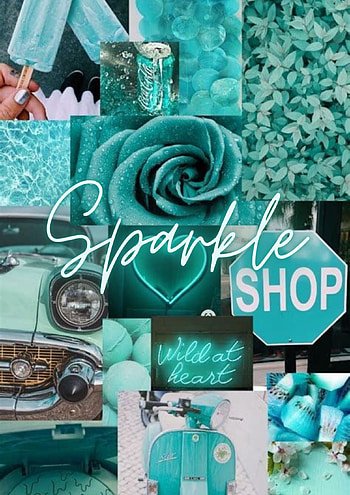 Turquoise aesthetic, sparkle, aesthetic lover HD phone wallpaper
