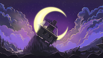 Dreamy night, Dramy, night, sky, moon HD wallpaper