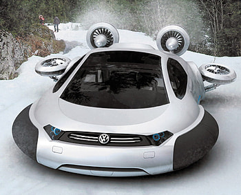 VW Aqua Hovercraft III, aqua, design, car, concept HD wallpaper