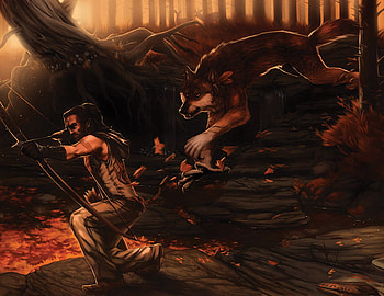 werewolf blinding in with humans, werewolves, blinding, humans, wolves HD wallpaper