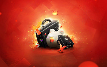 Abstract, Suitcase HD wallpaper