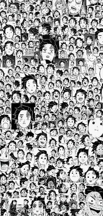 Tanjiro Kamado, head, hair, anime, Kimetsu HD phone wallpaper