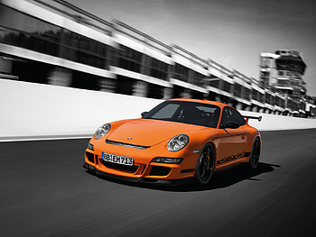GT3 RS, gt3, porsche, orange HD wallpaper