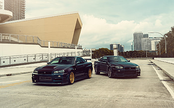 Nissan Skyline GT-R Nismo, R34, black sports cars, Nissan GT-R, tuning GT-R R34, black GT-R, Japanese sports cars, Nissan HD wallpaper